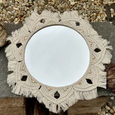 miroir macramé