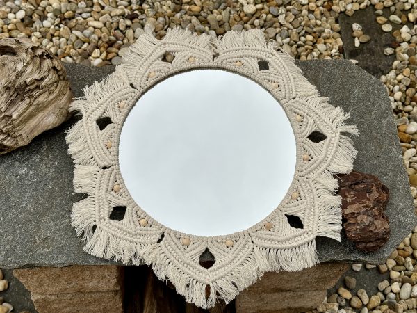 miroir macramé