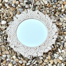 miroir macramé