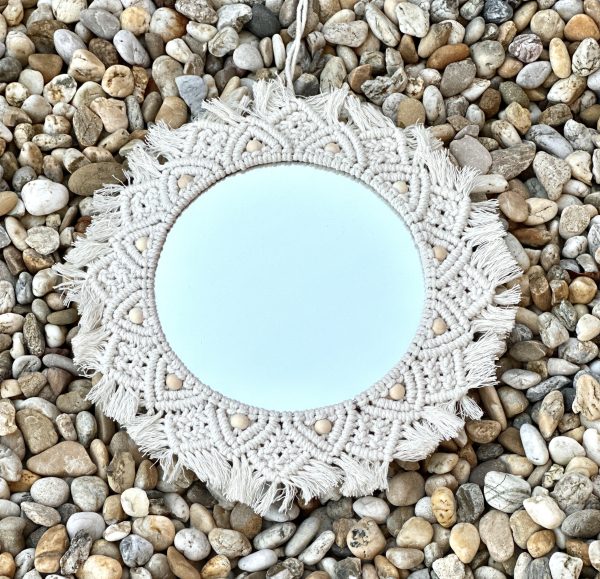 miroir macramé